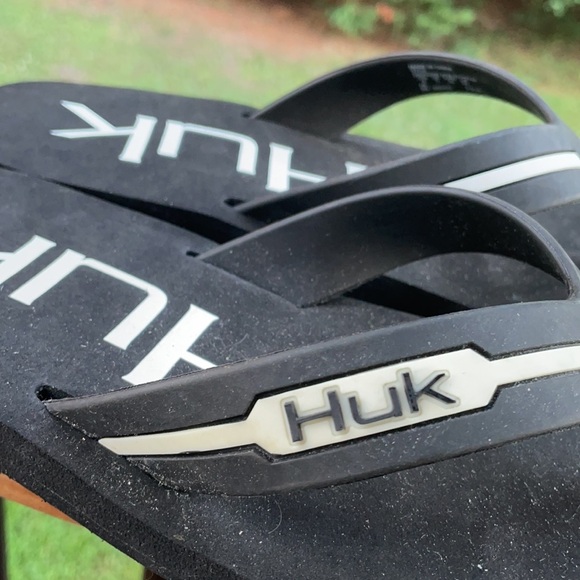 Huk flip flop slipper flipster black and white - Picture 4 of 5